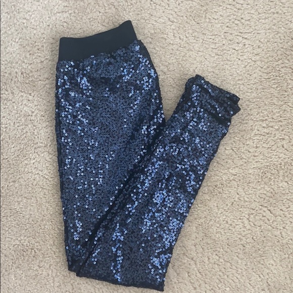 Aerie Black Sequins Leggings - Picture 1 of 3